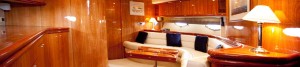 Interior of a Sunseeker Luxury Motor Yacht