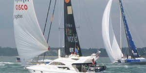 Watching Isle of Wight Sailing from Chartered Yachts