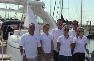 The Solent Marine Events Team on a Sunseeker Luxury Motor Yacht