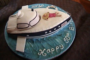 Luxury Yacht Birthday Cake for Yacht Charters