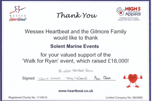 Wessex Heartbeat Gilmore Family Charity