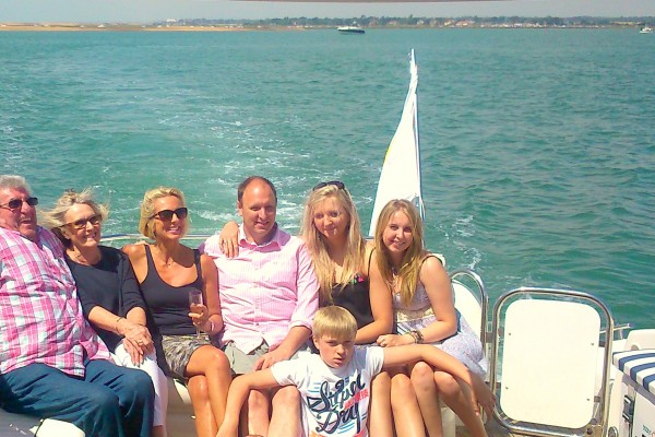 50th birthday party on a sunseeker