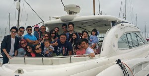 Chinese 40th birthday party sunseeker motor yacht