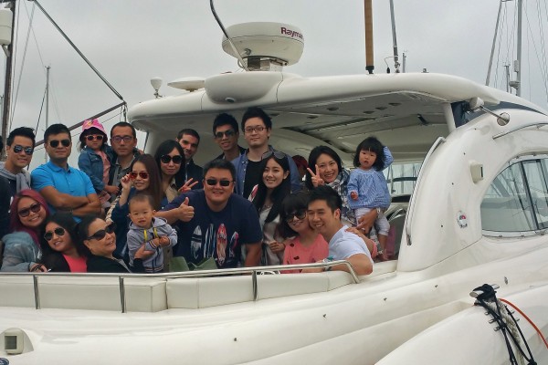 Chinese 40th birthday party sunseeker motor yacht