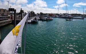Lymington to The Hut Sunseeker Charter Solent Marine Events